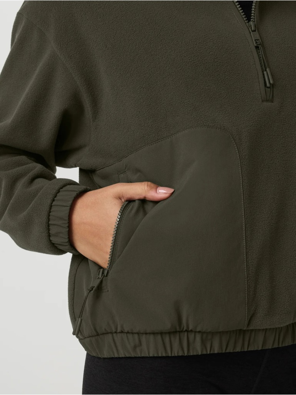 VUORI•ASPEN HALF ZIP•OLIVE•SIZE MEDIUM - Picture 3 of 14